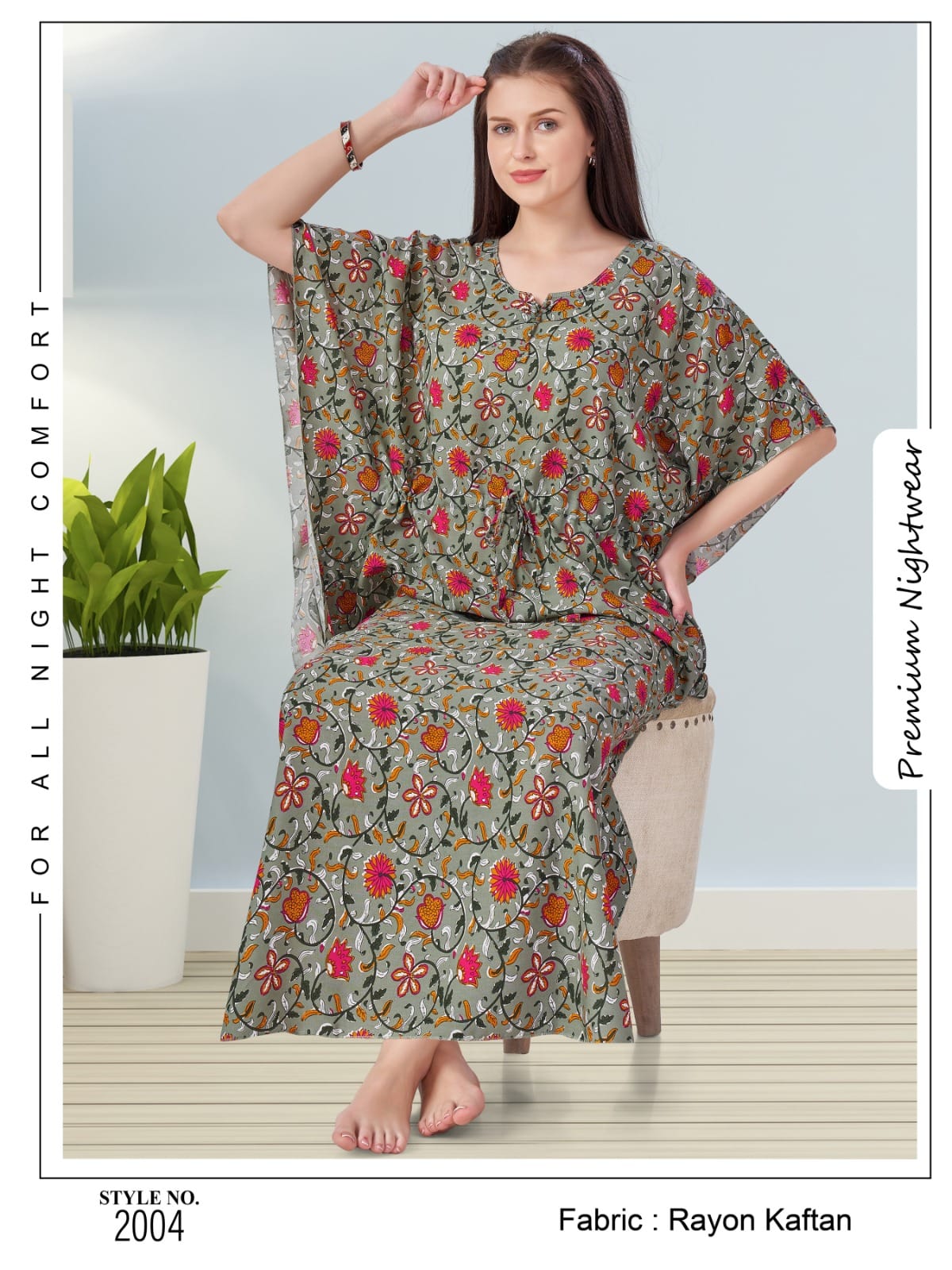 Cotton/ Satin kaftans