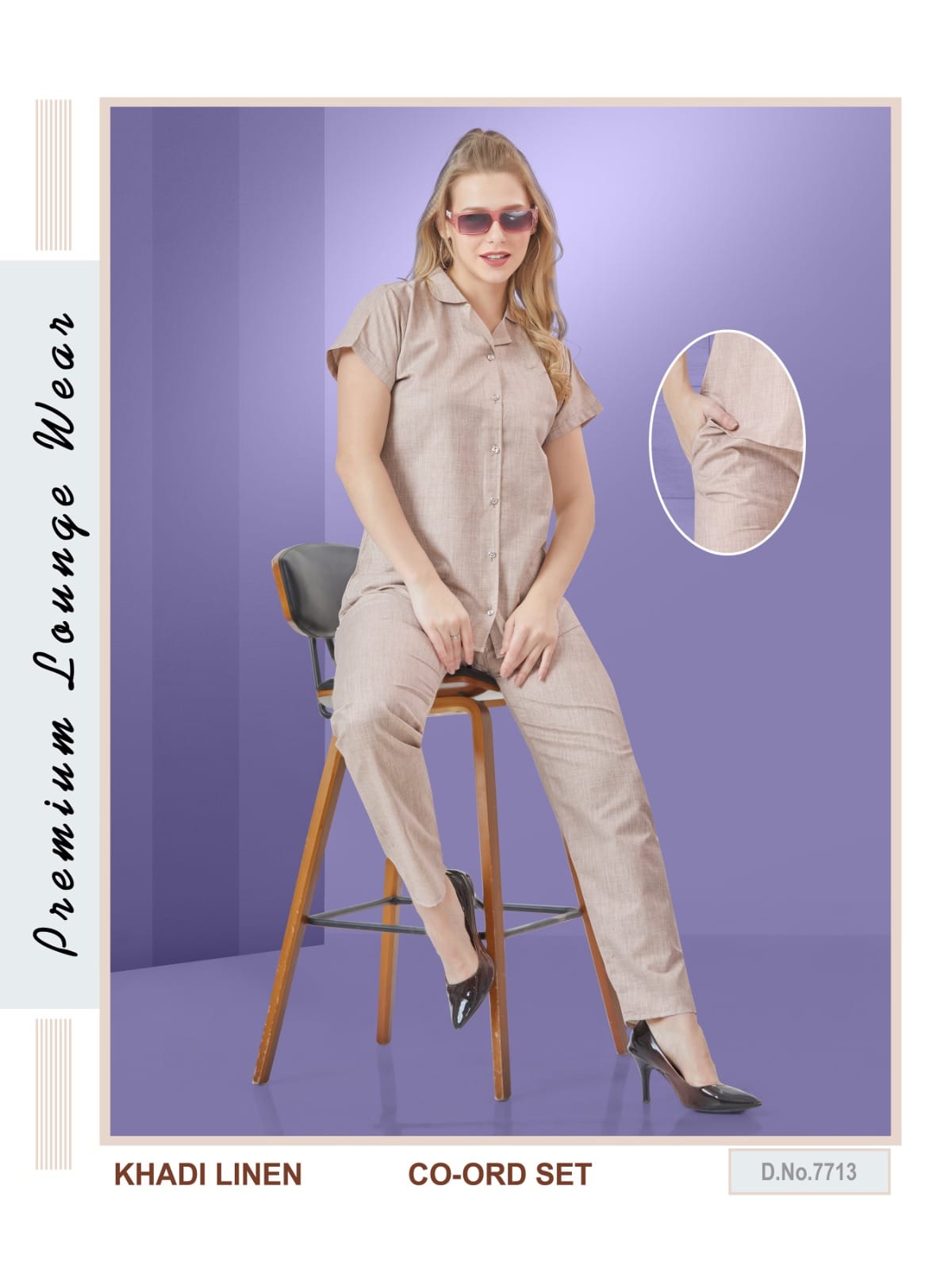 Khadi linen Co-ord set