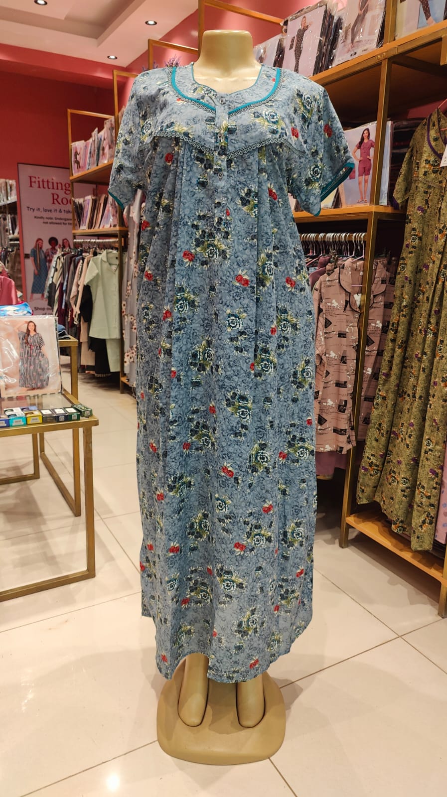 floral cotton maxi