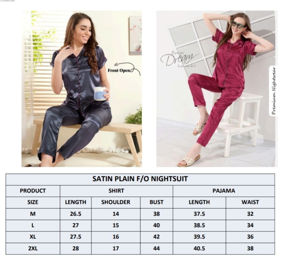 Printed satin pyjama - Image 2