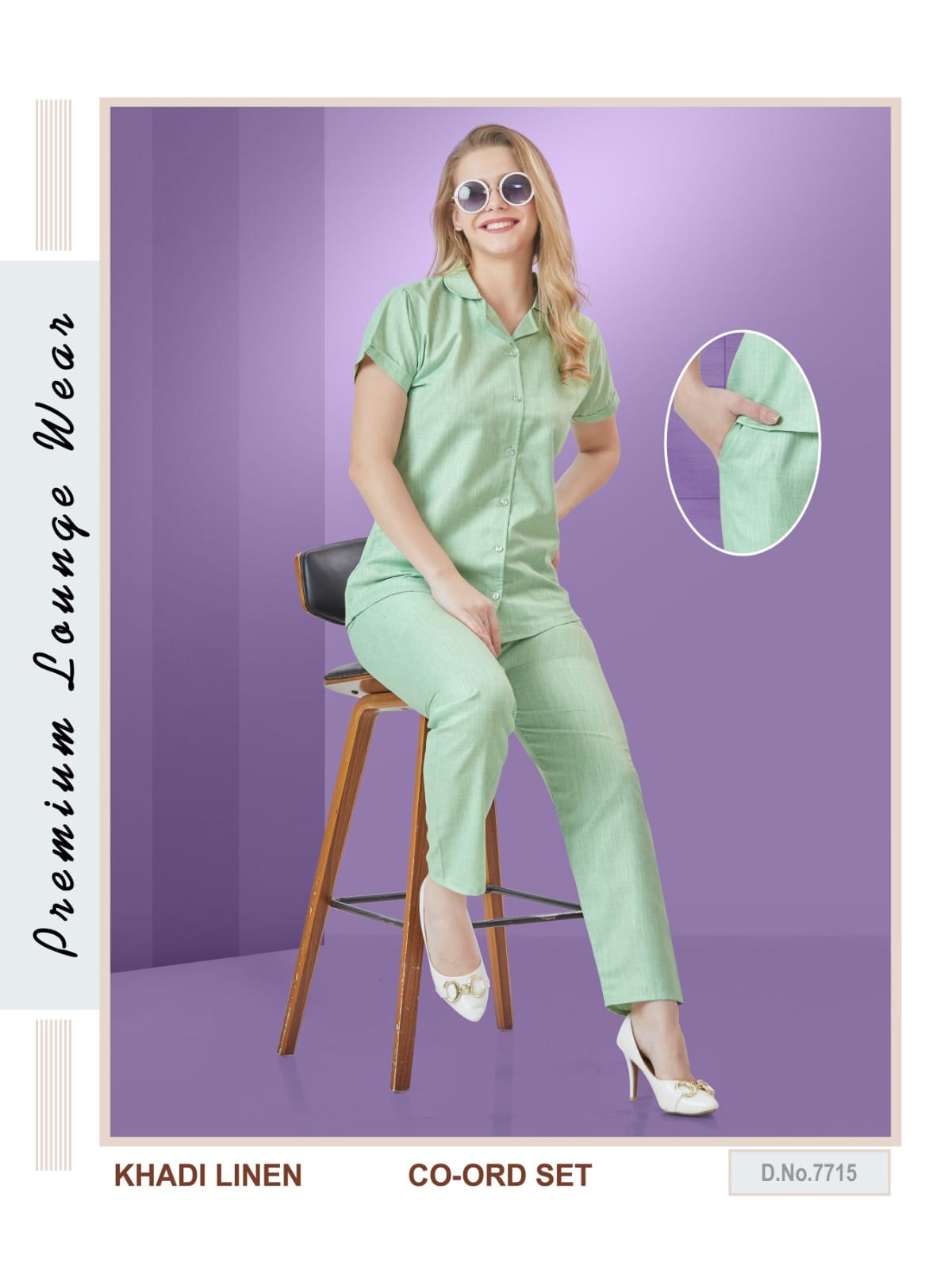 KHADI LINEN  CO-ORD SET