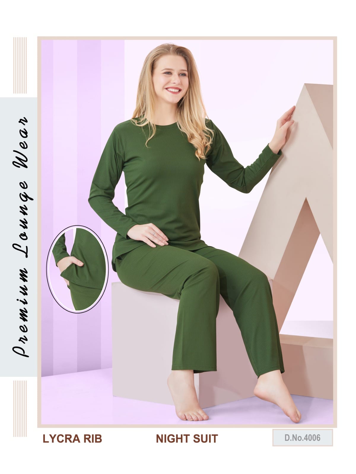 Lycra Rib co-ord set