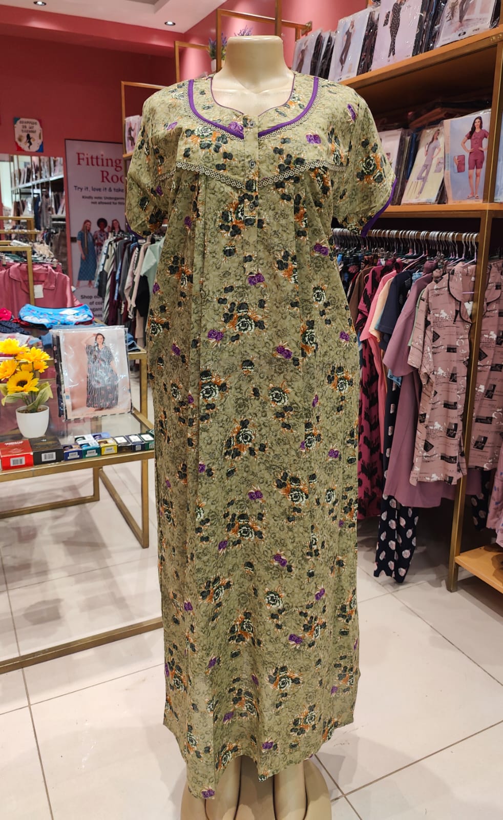 floral cotton maxi