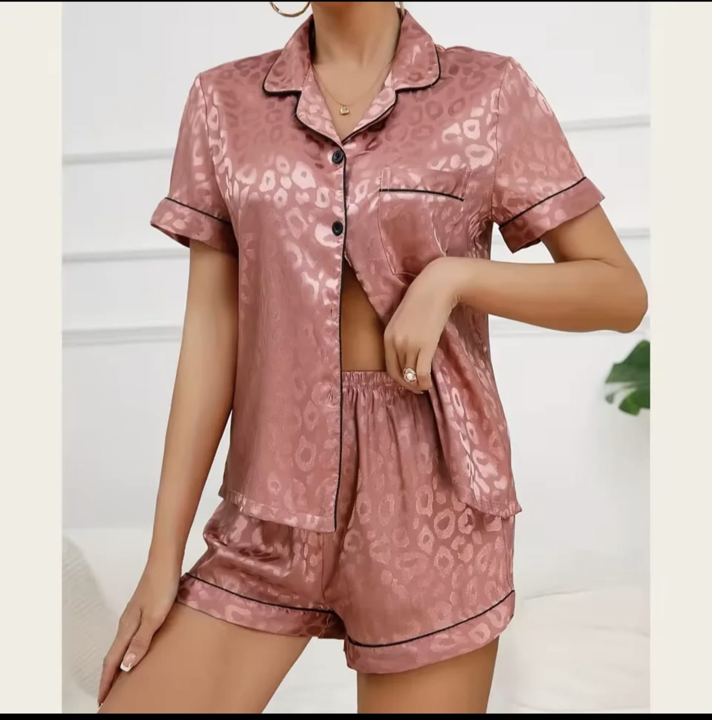 leopard print sati pyjama